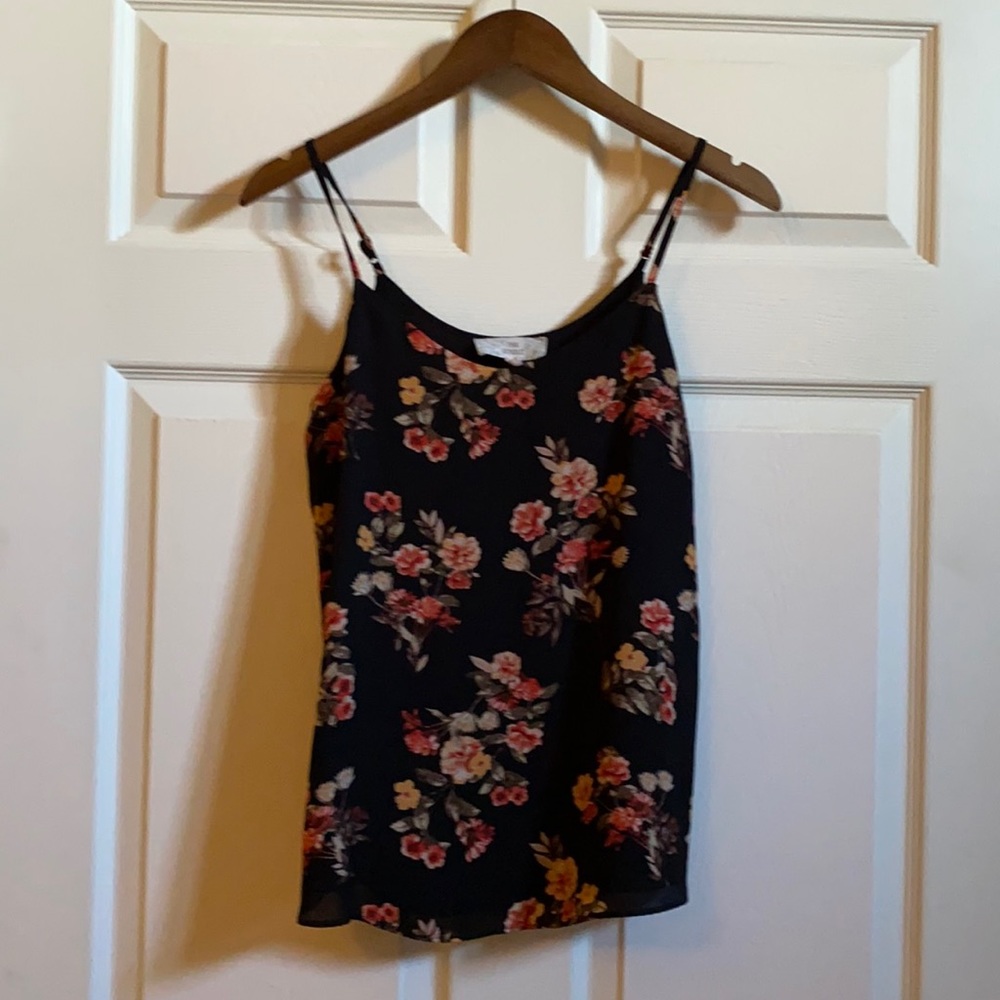 Pink Republic floral tank top blouse size Small